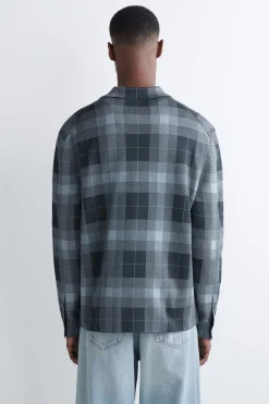 RELAXED KNITTED COTTON SHIRT