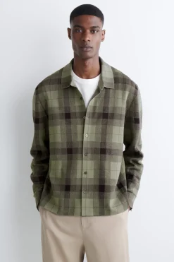 RELAXED KNITTED COTTON SHIRT