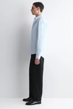 RELAXED PIMA COTTON POPLIN SHIRT