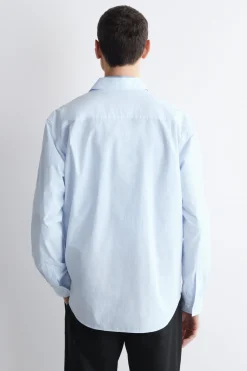 RELAXED PIMA COTTON POPLIN SHIRT