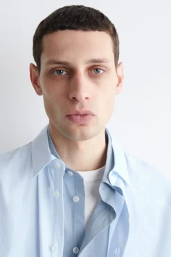 RELAXED PIMA COTTON POPLIN SHIRT