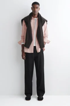 RELAXED PIMA COTTON POPLIN SHIRT