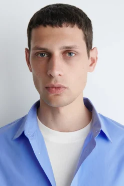 RELAXED PIMA COTTON POPLIN SHIRT