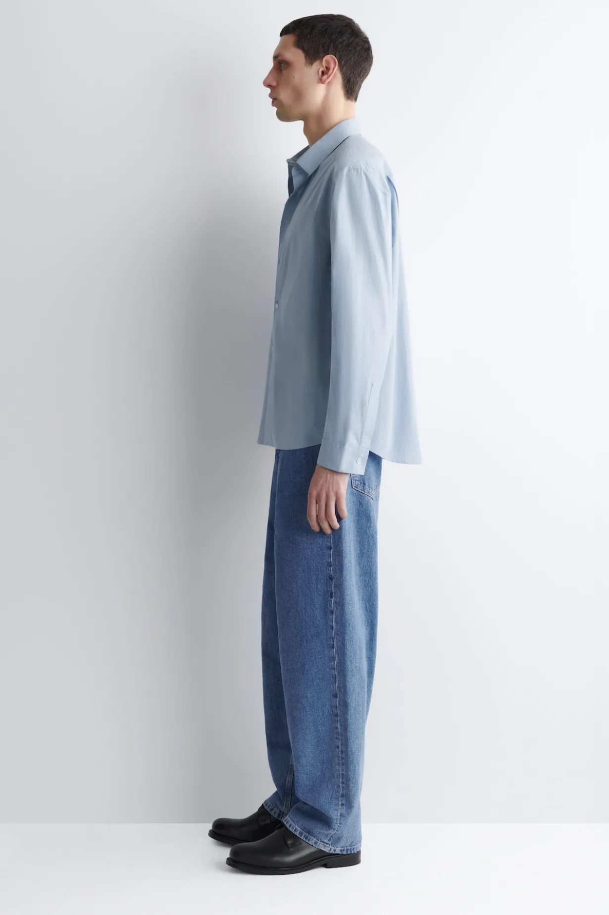 RELAXED PIMA COTTON POPLIN SHIRT
