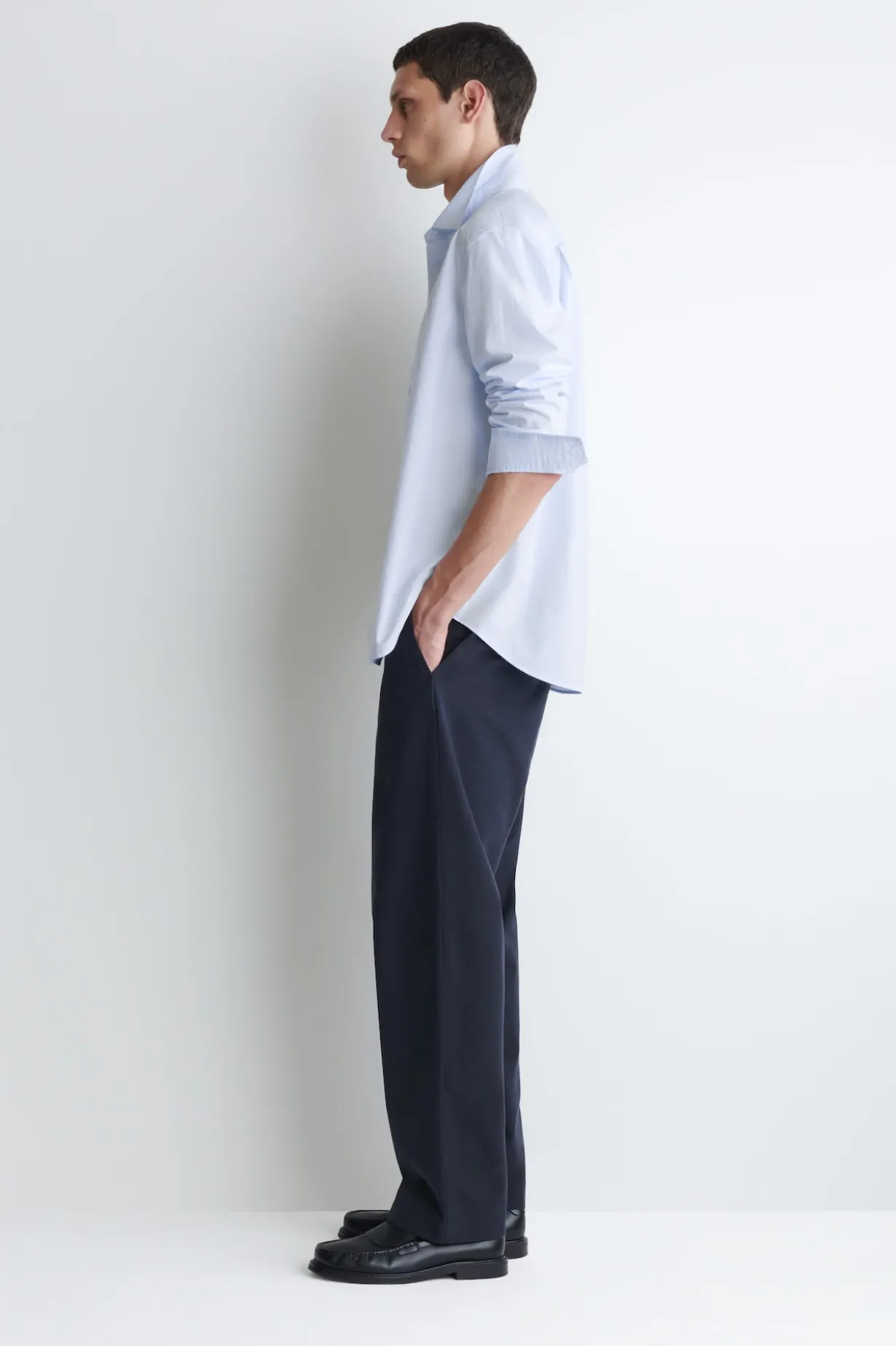 RELAXED PIMA COTTON POPLIN SHIRT