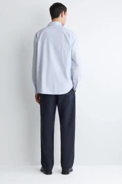 RELAXED PIMA COTTON POPLIN SHIRT