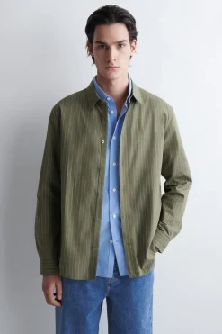 RELAXED PIMA COTTON POPLIN SHIRT