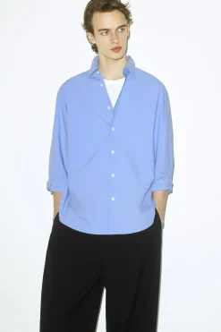 RELAXED PIMA COTTON POPLIN SHIRT