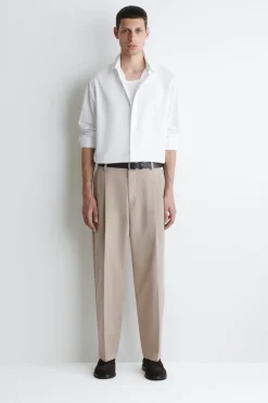 RELAXED PIMA COTTON POPLIN SHIRT