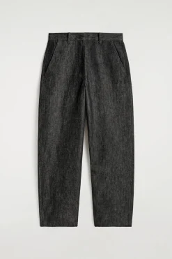 RELAXED-FIT WIDE-LEG DENIM PANTS