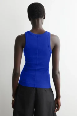 RIBBED COTTON TANK TOP