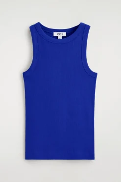 RIBBED COTTON TANK TOP