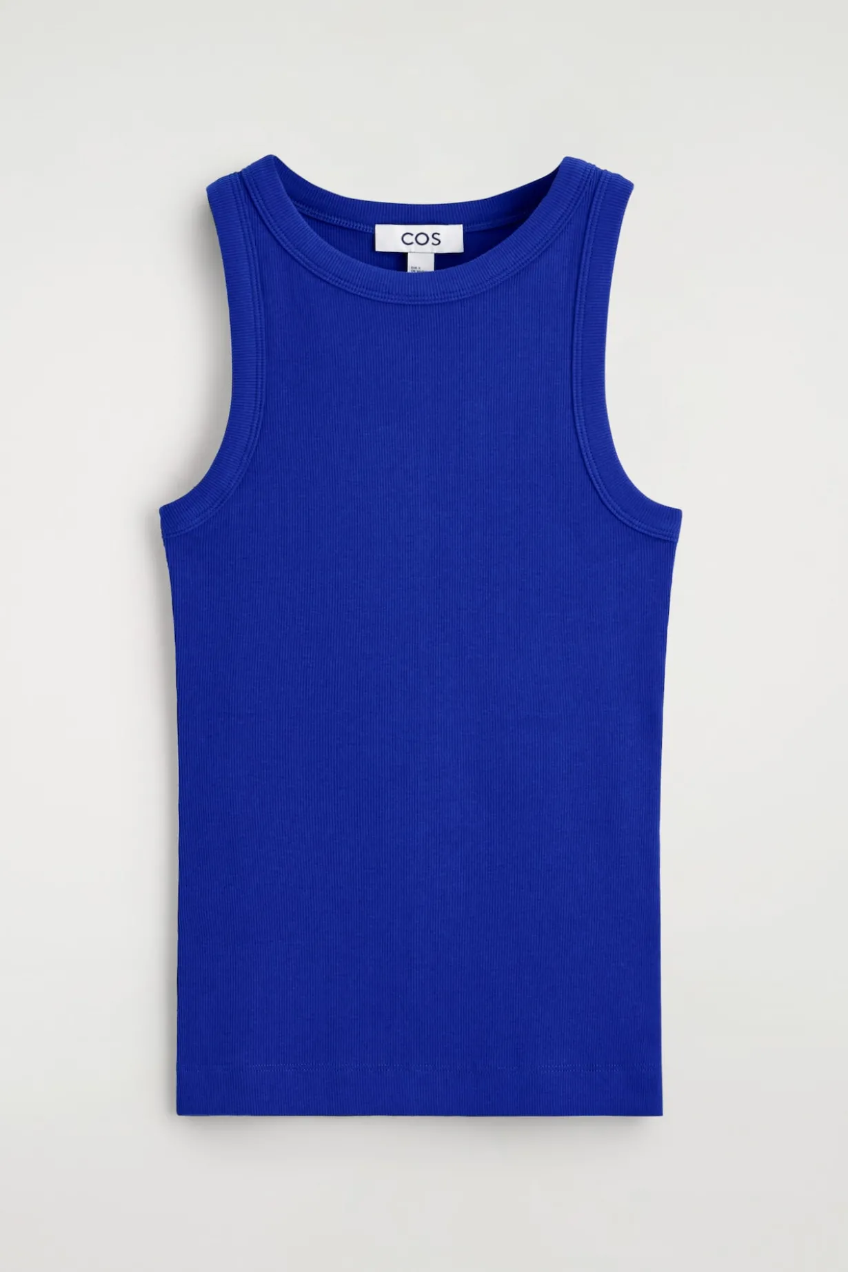 RIBBED COTTON TANK TOP