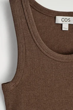 RIBBED COTTON TANK TOP