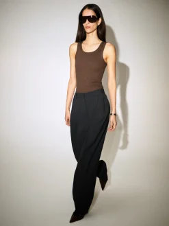 RIBBED COTTON TANK TOP