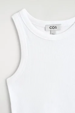 RIBBED COTTON TANK TOP