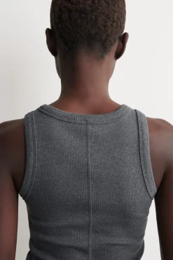 RIBBED COTTON TANK TOP