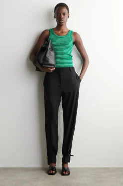 RIBBED COTTON TANK TOP