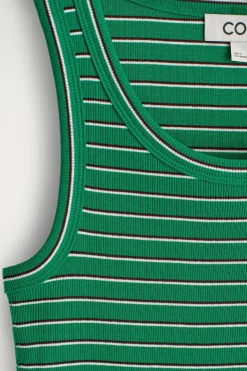 RIBBED COTTON TANK TOP