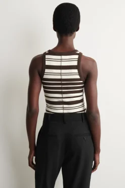 RIBBED COTTON TANK TOP