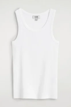 RIBBED COTTON TANK TOP