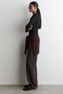 RIBBED JERSEY LONG-SLEEVED TOP