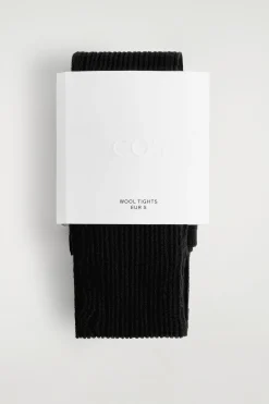 RIBBED MERINO WOOL TIGHTS