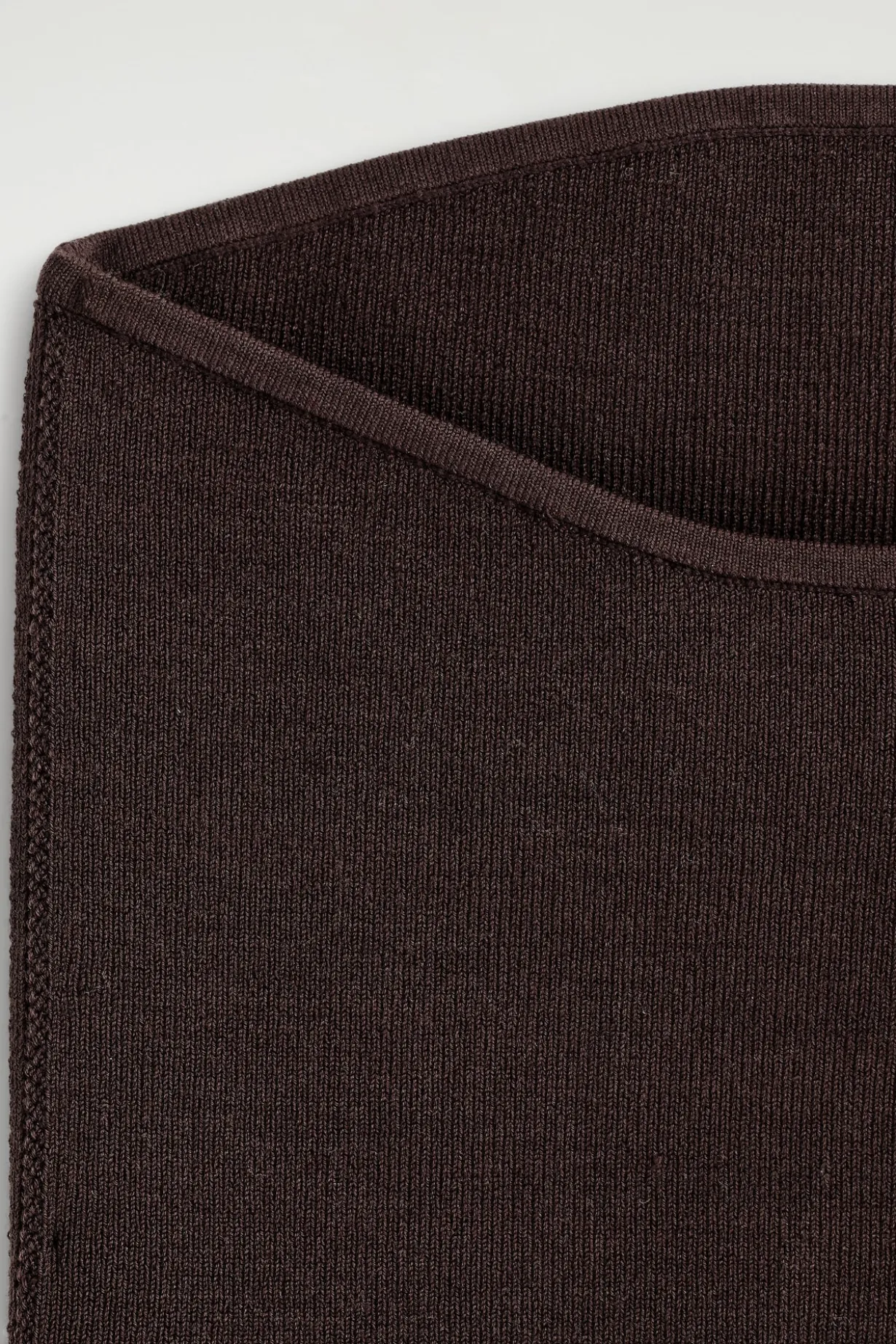 RIBBED SILK-BLEND BANDEAU