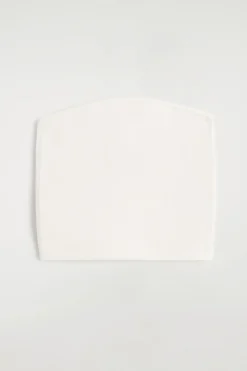 RIBBED SILK-BLEND BANDEAU