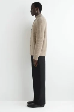 RIBBED WOOL CREW-NECK SWEATER