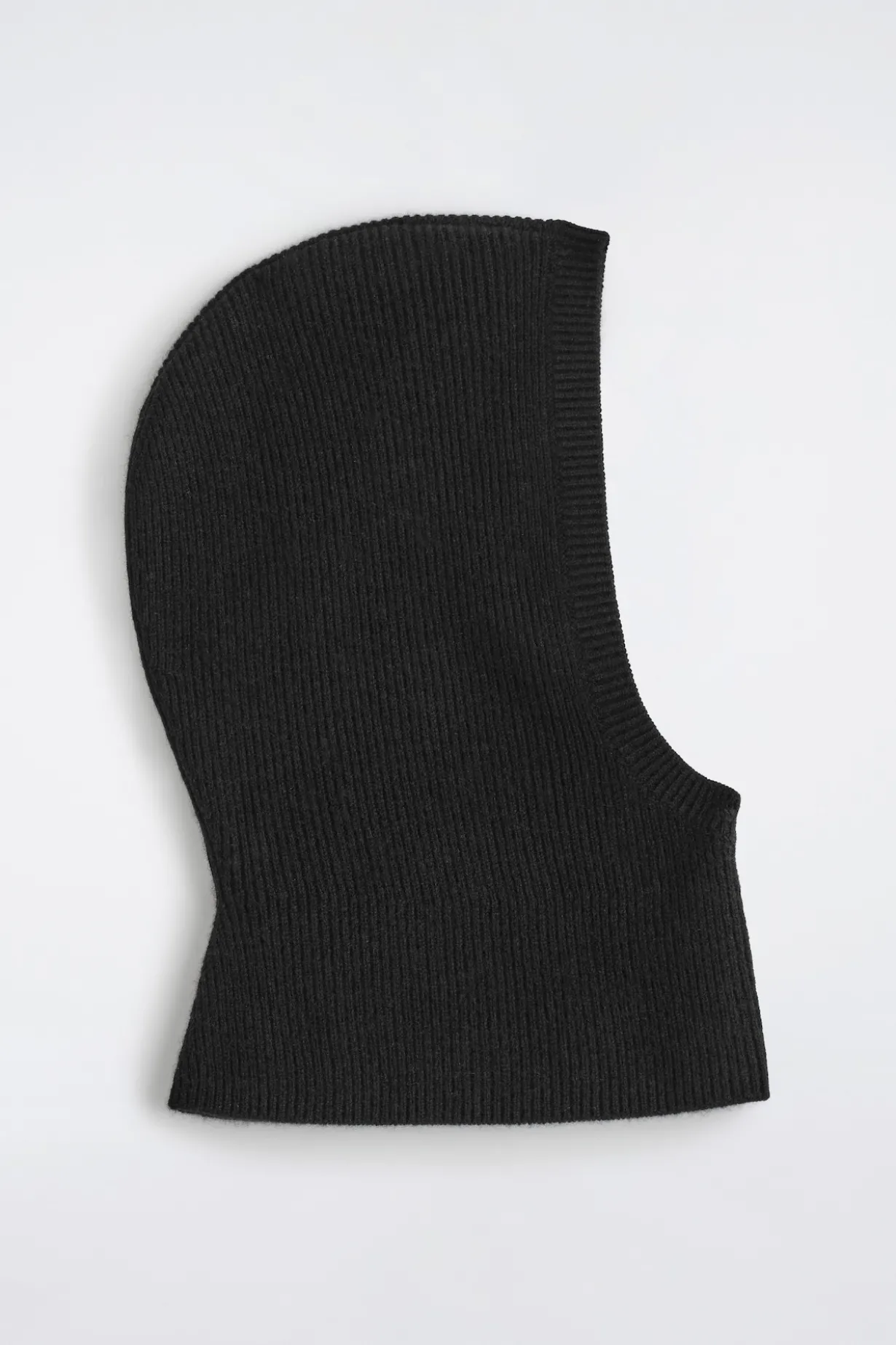 RIBBED WOOL-CASHMERE BALACLAVA