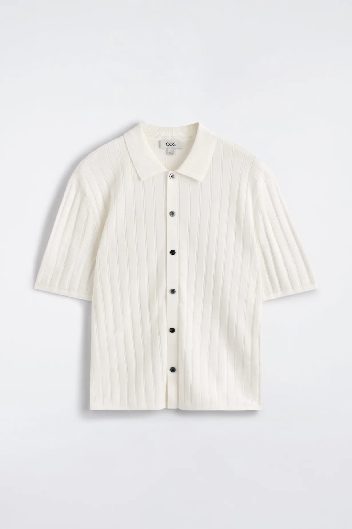 RIBBED-KNIT COTTON SHIRT