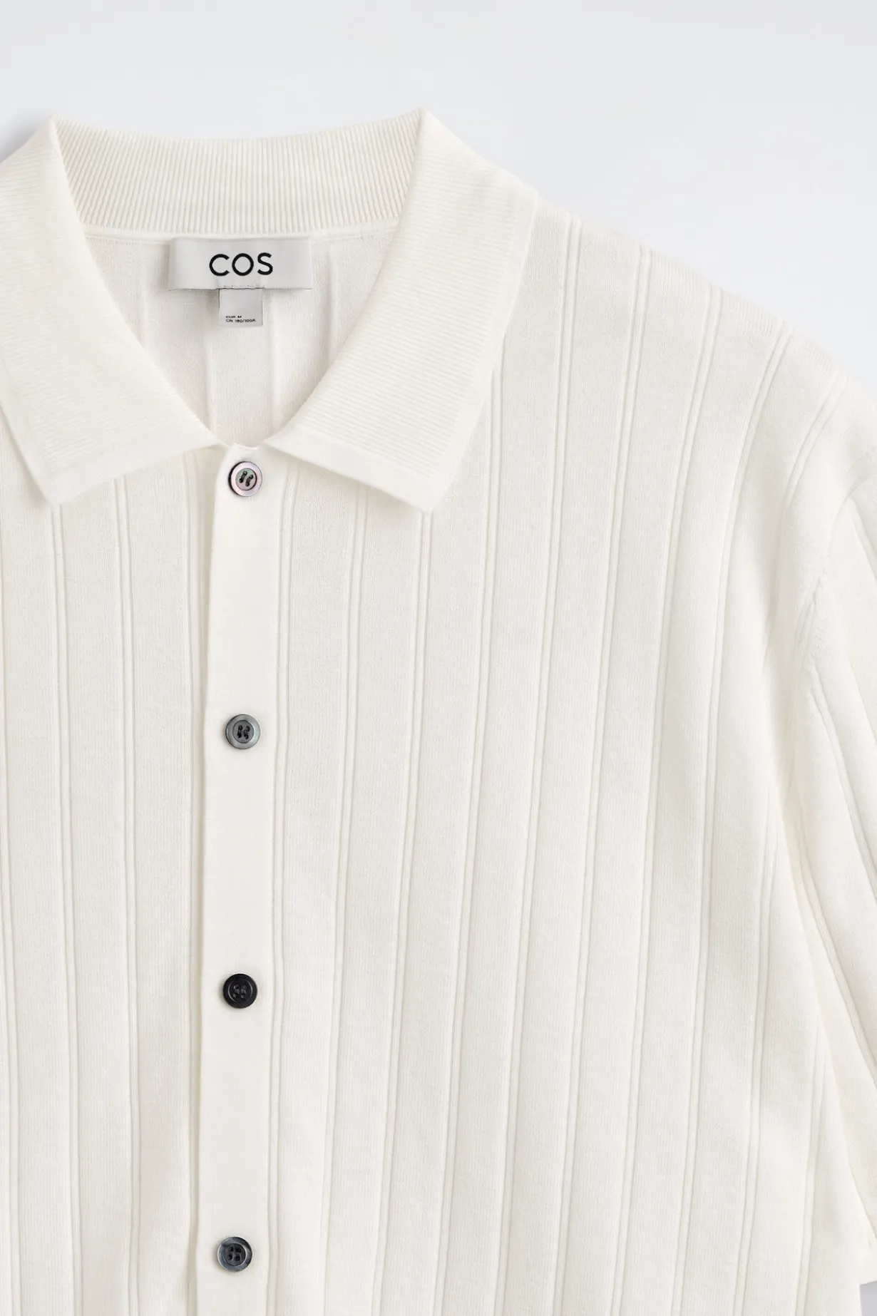 RIBBED-KNIT COTTON SHIRT