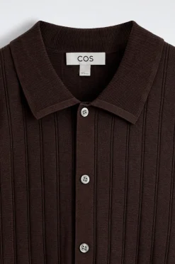 RIBBED-KNIT COTTON SHIRT