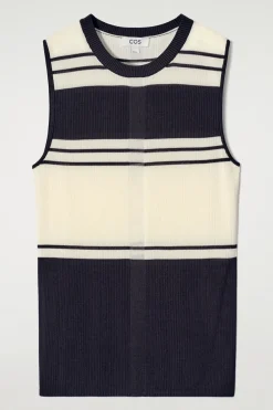 RIBBED-KNIT TANK TOP