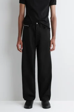 RIDER RAW SELVEDGE RELAXED-FIT STRAIGHT-LEG JEANS