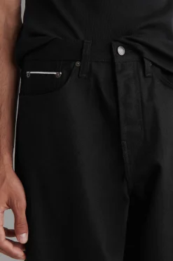 RIDER RAW SELVEDGE RELAXED-FIT STRAIGHT-LEG JEANS