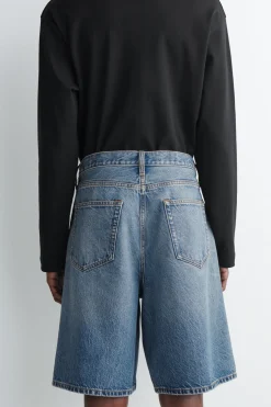 RIDER RELAXED-FIT DENIM SHORTS
