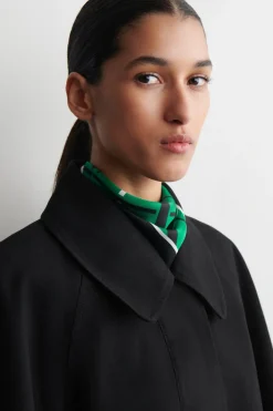 ROUNDED COTTON BLOUSON JACKET