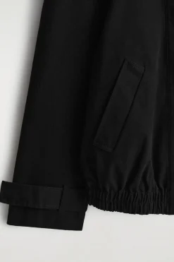 ROUNDED COTTON BLOUSON JACKET