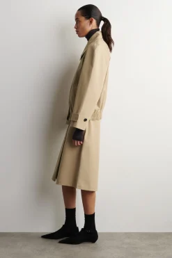ROUNDED COTTON BLOUSON JACKET