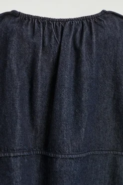 ROUNDED DENIM TOP