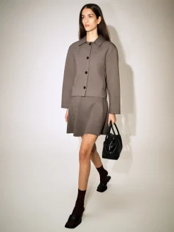 ROUNDED JERSEY JACKET