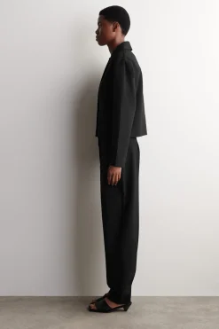 ROUNDED JERSEY JACKET