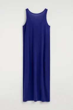 ROUNDED MERINO WOOL MAXI DRESS