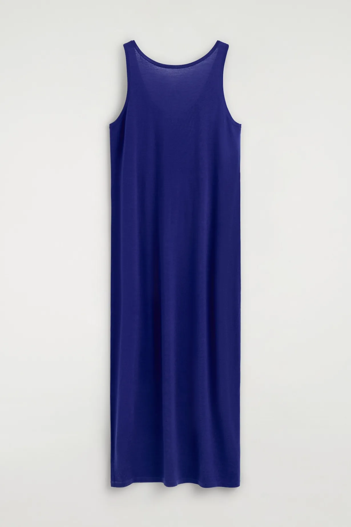 ROUNDED MERINO WOOL MAXI DRESS