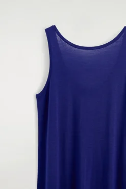 ROUNDED MERINO WOOL MAXI DRESS