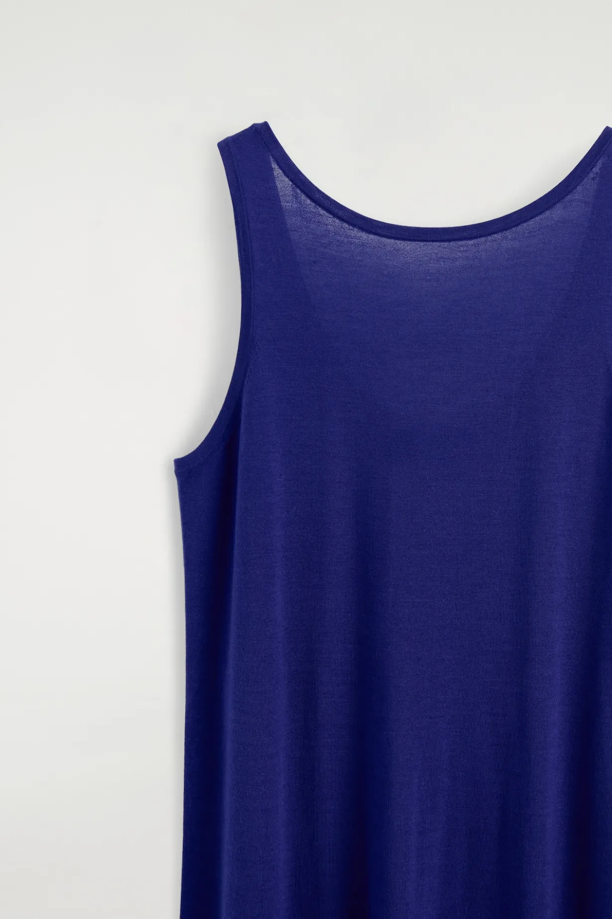 ROUNDED MERINO WOOL MAXI DRESS