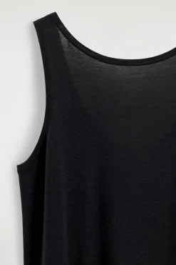 ROUNDED MERINO WOOL MAXI DRESS