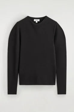 ROUNDED-SLEEVE TOP